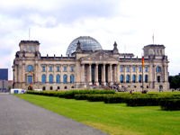 Blick auch den Reichstag in Berlin