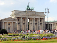 Blick auf das Brandenburger Tor in Berlin